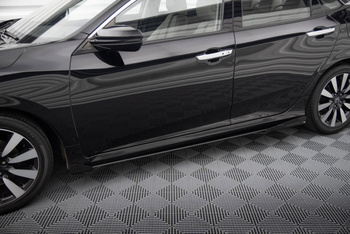 Street Pro Side Skirts Diffusers + Flaps Honda Civic Mk10