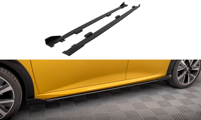 Street Pro Side Skirts Diffusers + Flaps Peugeot 208 GT Mk2