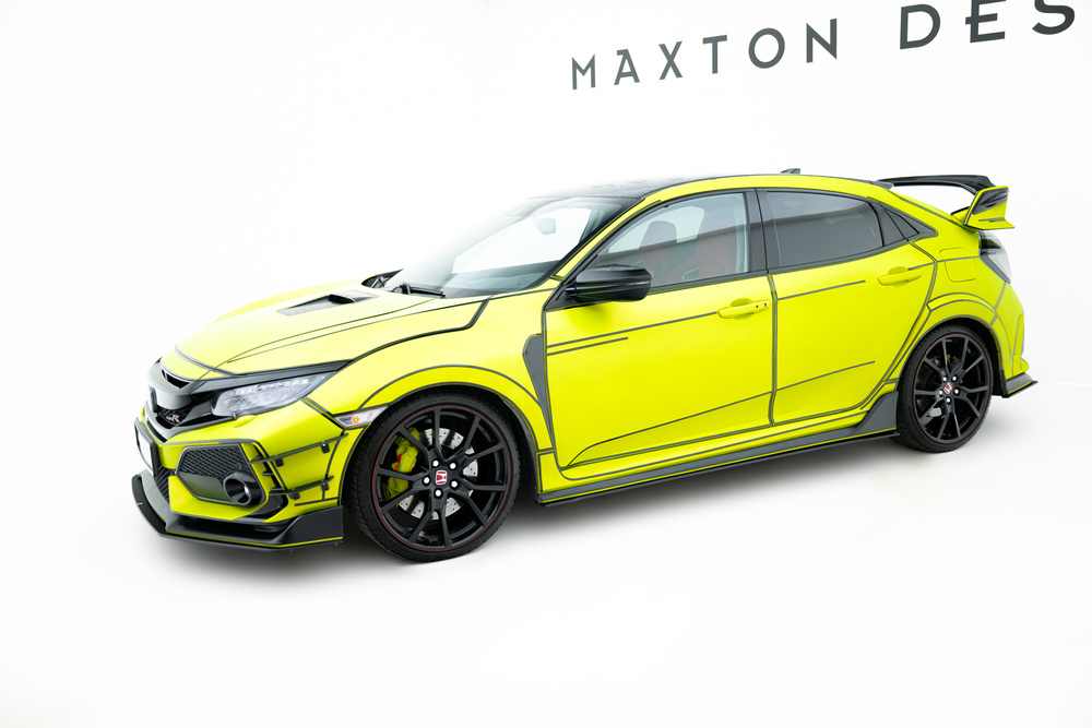 Street Pro Side Skirts Diffusers V.2 Honda Civic Type-R Mk10 / Mk10 Facelift