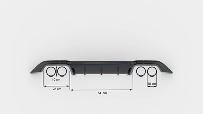 Set of Splitters Volkswagen Golf R Hatchback Mk7