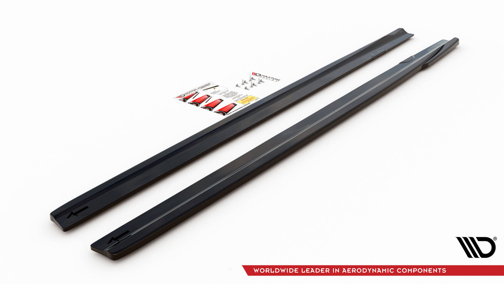 Side Skirts Diffusers V.2  Mercedes A35 AMG / AMG-Line W177 