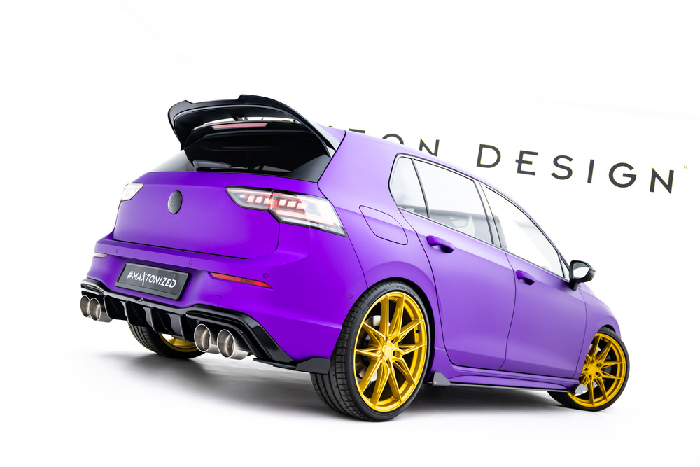 Street Pro Rear Side Splitters V.2 + Flaps V.2 Volkswagen Golf R Hatchback Mk8 / Mk8 Facelift