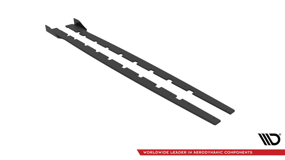 Street Pro Side Skirts Diffusers + Flaps BMW 1 M-Pack / M135i / 128ti F40