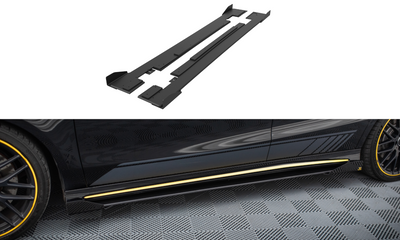 Street Pro Side Skirts Diffusers + Flaps Mercedes-AMG CLA 45 C117 Facelift