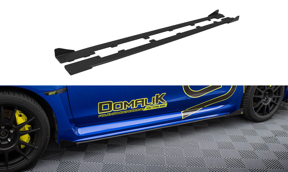 Street Pro Side Skirts Diffusers + Flaps Subaru WRX STI Mk1