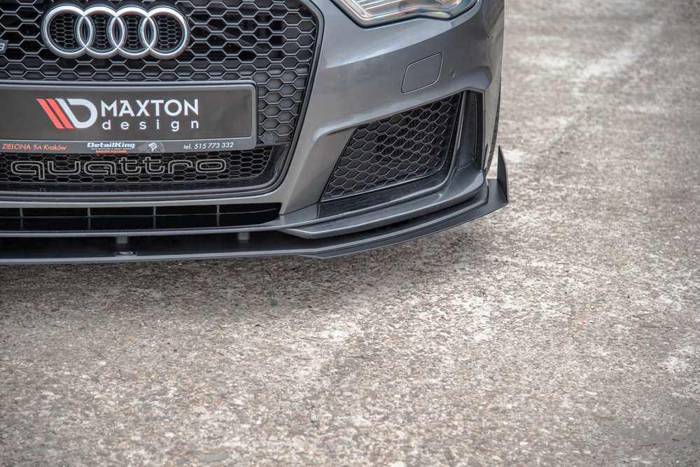 Street Pro Front Splitter + Flaps Audi RS3 8V Sportback