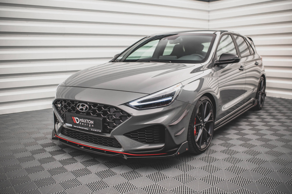 Front Splitter V.1 + Flaps Hyundai I30 N / I30 N-Line Hatchback/Fastback Mk3 Facelift