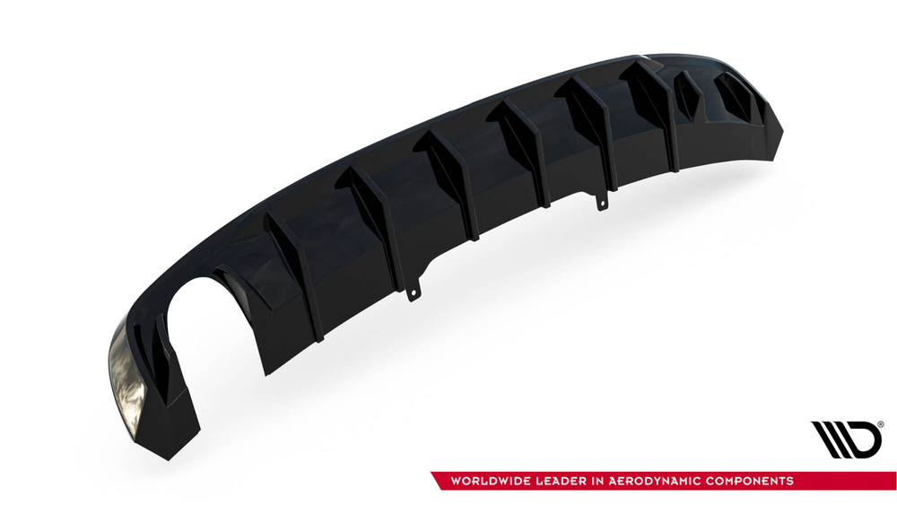 Rear Valance V.1 Audi A4 S-line B9 (Version with single exhaust tips on one side)