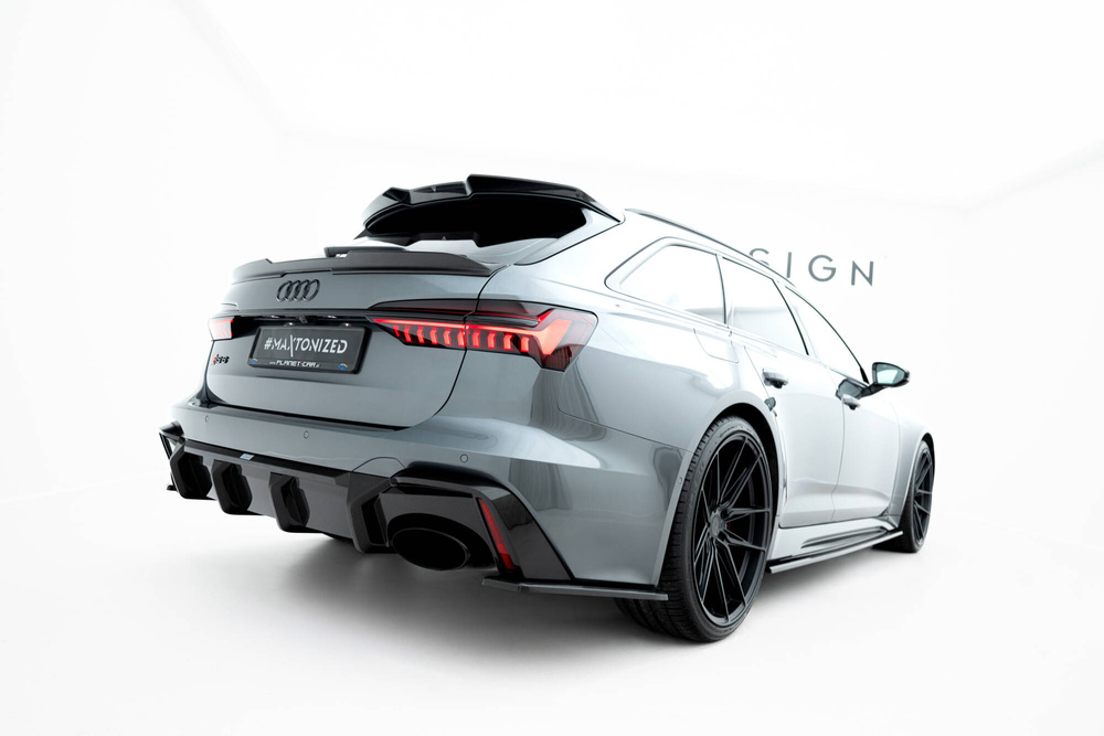Prepreg Carbon Fiber Rear Side Splitters Audi RS6 C8 / C8 Facelift