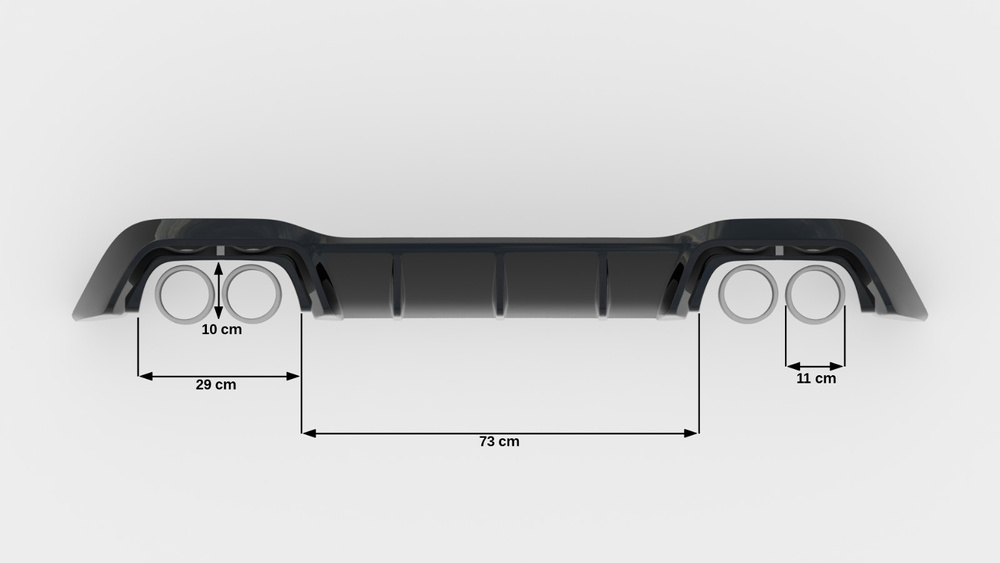 Rear Valance V.1 Volkswagen Golf R Hatchback Mk8