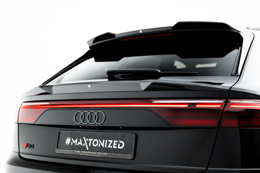 Prepreg Carbon Fiber Tailgate Spoiler (Lower) Audi SQ8 / Q8 S-Line Mk1 Facelift