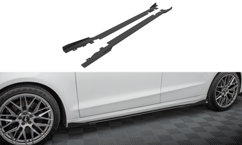 Street Pro Side Skirts Diffusers + Flaps Ford Mondeo Sport Mk5 Facelift / Fusion Sport Mk2 Facelift