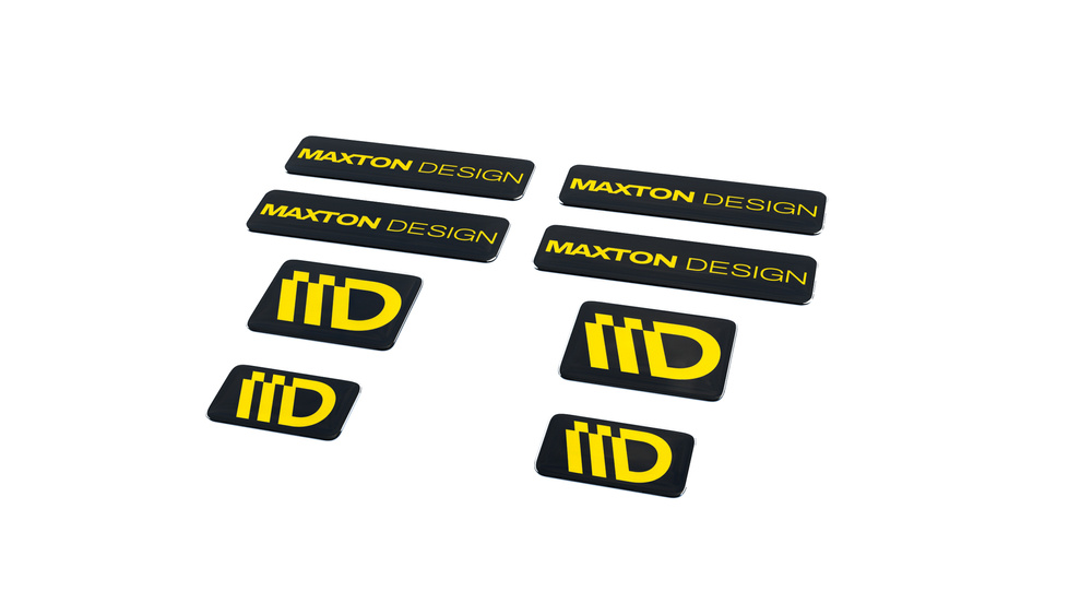 Black and Yellow 3D Sticker Set Maxton Design