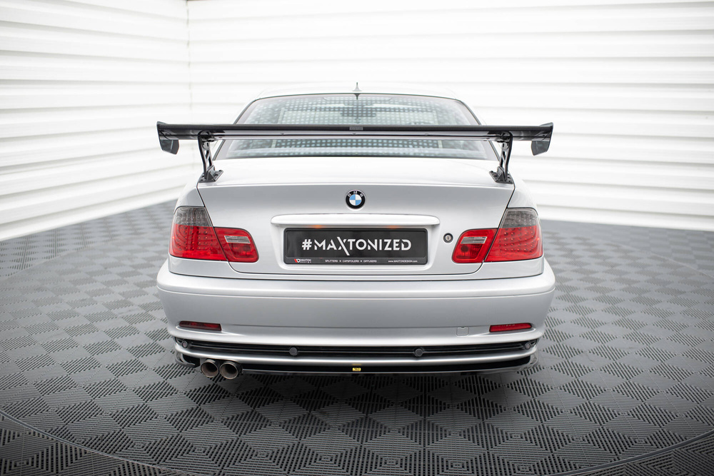 Carbon Spoiler With External Brackets Uprights BMW 3 Coupe E46