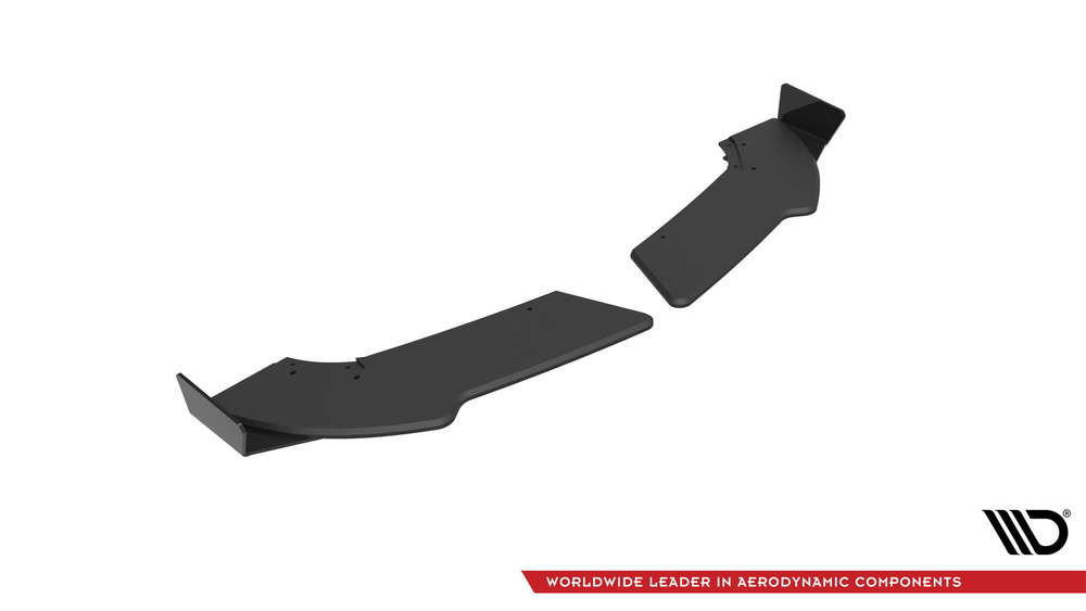 Street Pro Rear Side Splitters + Flaps Mercedes-Benz A 45 AMG W176 Facelift