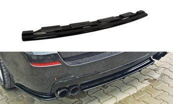 Rear Splitter for BMW 5 M-Pack Sedan/Touring F10/F11 - without vertical bars (fits two double exhaust ends)