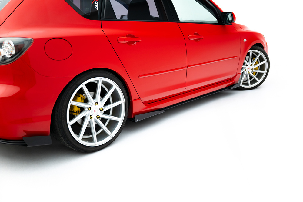Street Pro Side Skirts Diffusers + Flaps Mazda 3 MPS Mk1