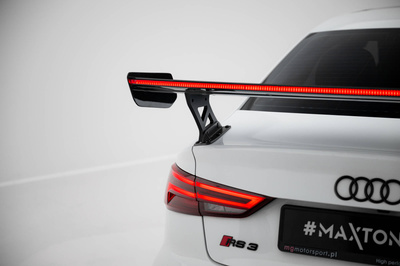 Carbon Spoiler With External Brackets Uprights + LED Audi A3 / A3 S-Line / S3 / RS3 Sedan 8V / 8V Facelift
