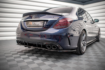 Rear Splitter (with vertical bars) Mercedes-AMG C 43 Sedan  W205 Facelift