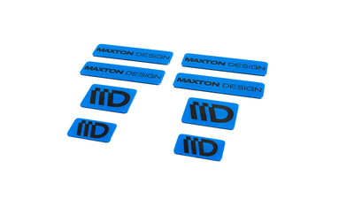 Blue and Black 3D Sticker Set Maxton Design