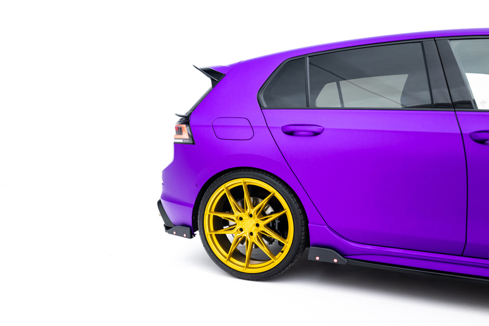 Rear Side Splitters V.6 + Flaps Volkswagen Golf R Hatchback Mk8 Facelift