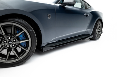 Street Pro Side Skirts Diffusers + Flaps Ford Mustang Dark Horse Mk7