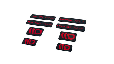 Black and Red 3D Sticker Set Maxton Design
