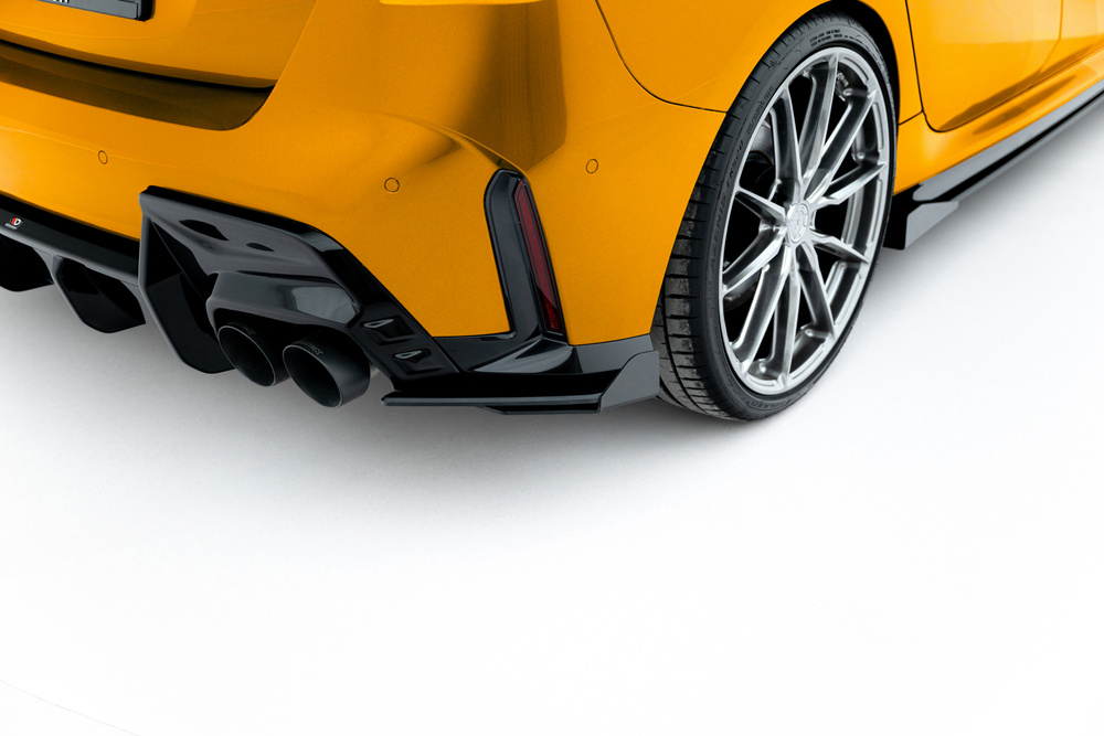 Street Pro Rear Side Splitters V.2 + Flaps BMW 1 M-Pack F70