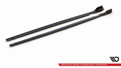 Side Skirts Diffusers V.2 + Flaps Volkswagen Golf R Mk8 Facelift