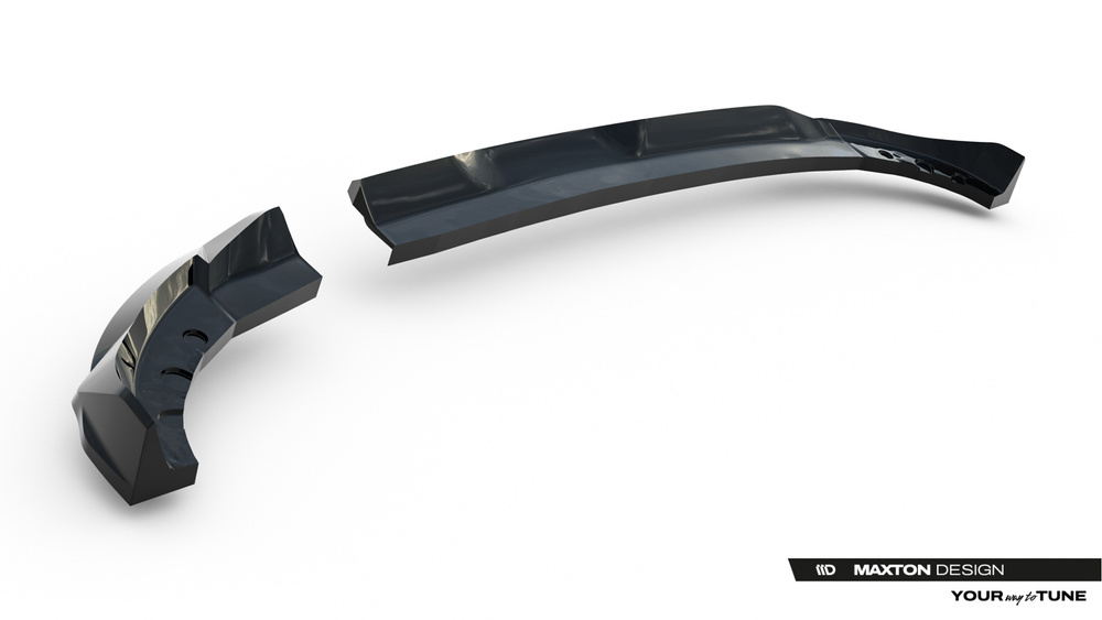 Rear Splitter (with vertical bars) Opel Corsa F Facelift (Mk6 Facelift)
