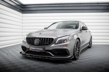 Street Pro Front Splitter + Flaps Mercedes-AMG C63 Sedan / Estate W205 Facelift