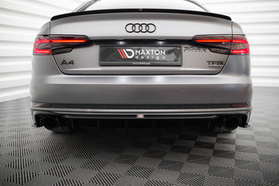 Rear Valance V.1 Audi A4 S-line B9 (Version with single exhaust tips on both sides)