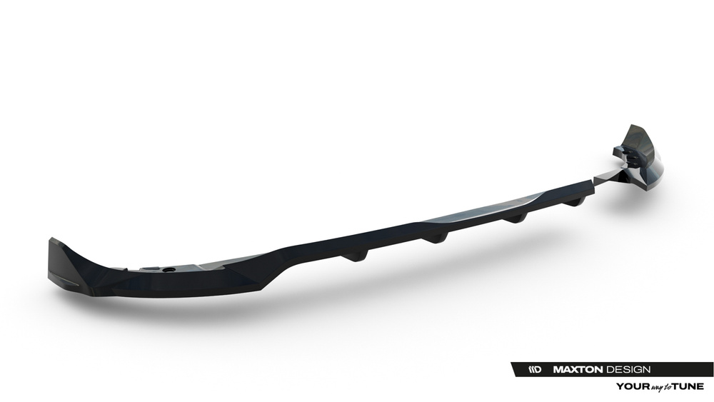 Rear Splitter (with vertical bars) Opel Corsa F Facelift (Mk6 Facelift)