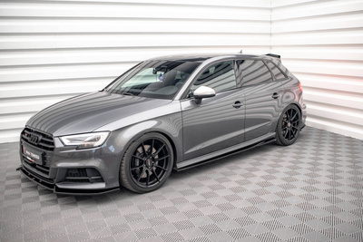 Side Skirts Diffusers V.2 Audi S3 / A3 S-Line Sportback 8V / 8V Facelift