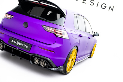 Set of Splitters V.6 Volkswagen Golf R Mk8 Facelift