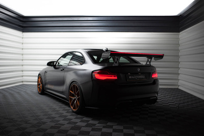 Carbon Spoiler With Internal Brackets Uprights + LED BMW M2 F87 / 2 / 2 M-Pack F22