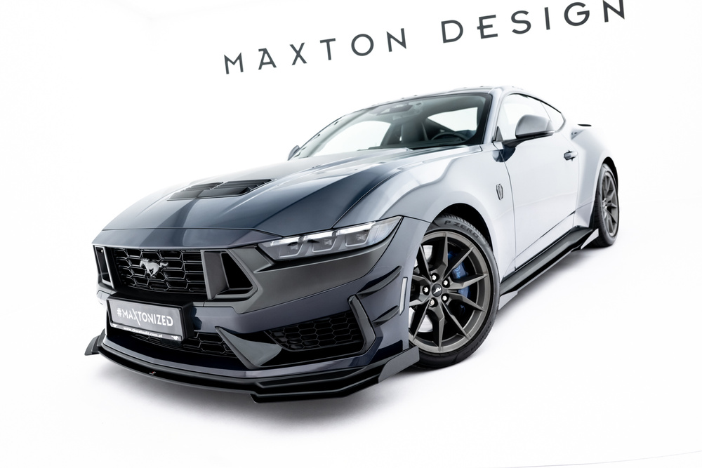 Street Pro Front Splitter + Flaps Ford Mustang Dark Horse Mk7