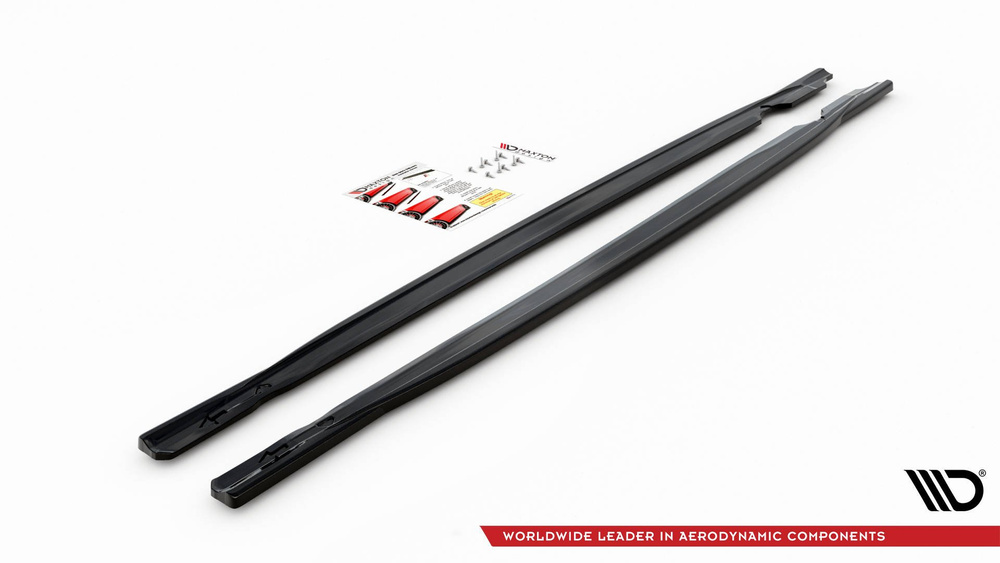 Side Skirts Diffusers V.1 Volkswagen Golf R Mk8