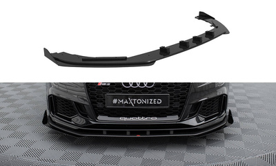 Street Pro Front Splitter V.1 + Flaps Audi RS3 Sedan 8V Facelift