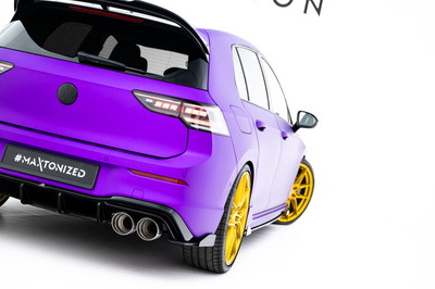 Street Pro Rear Side Splitters V.2 + Flaps V.2 Volkswagen Golf R Hatchback Mk8 / Mk8 Facelift