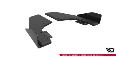 Street Pro Rear Side Splitters V.2 + Flaps V.2 Volkswagen Golf R Hatchback Mk8 / Mk8 Facelift