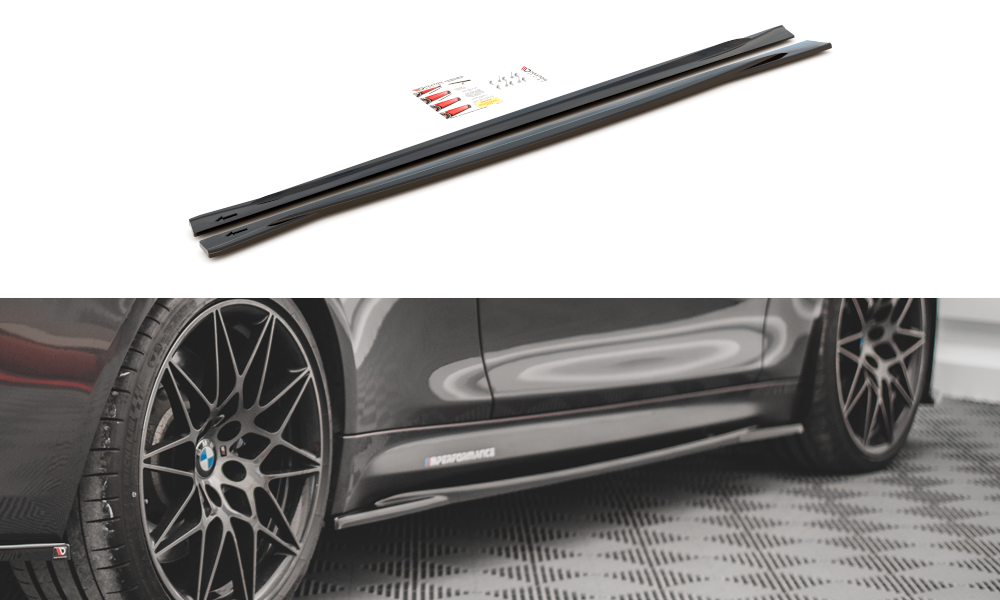 Side Skirts Diffusers V.2 BMW M4 F82