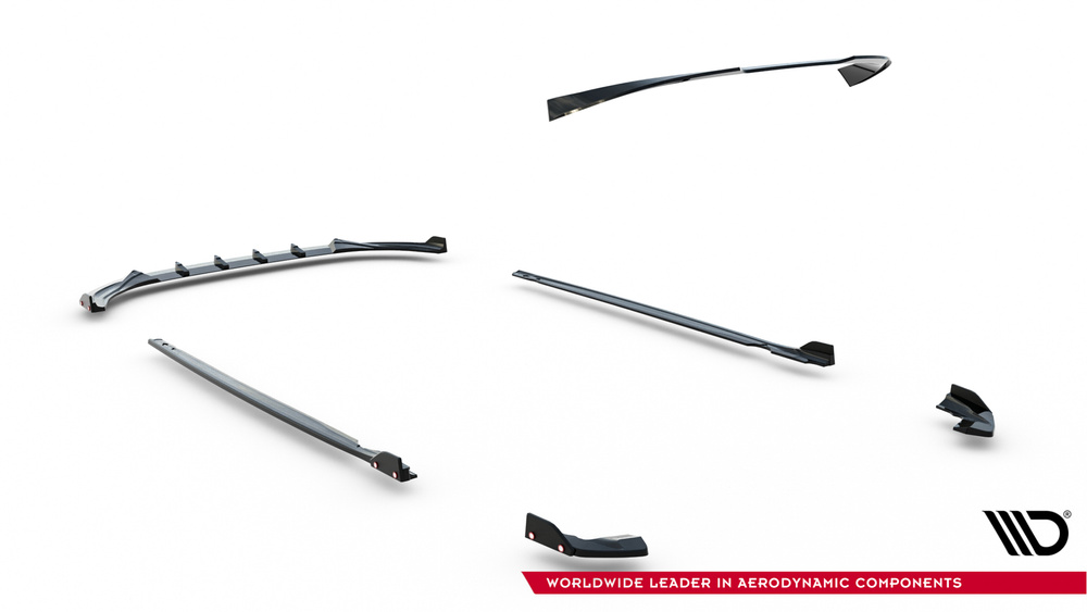 Set of Splitters V.3 Volkswagen Golf R Hatchback Mk8 Facelift