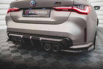 Prepreg Carbon Fiber Rear Side Splitters BMW M4 G82 / G82 Facelift