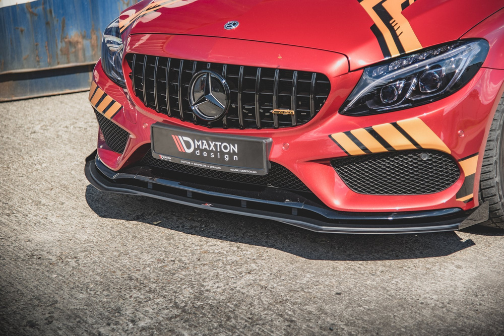 Street Pro Front Splitter + Flaps Mercedes-AMG C43 / AMG-Line Coupe C205