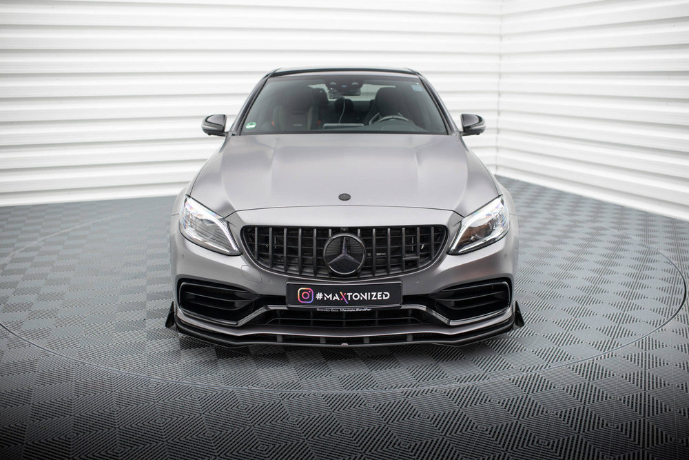 Street Pro Front Splitter + Flaps Mercedes-AMG C63 Sedan / Estate W205 Facelift