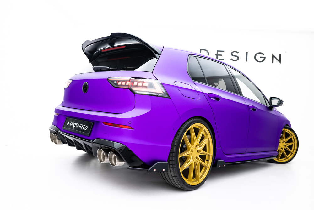 Rear Side Splitters V.5 + Flaps Volkswagen Golf R Mk8 Facelift