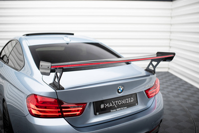 Carbon Spoiler With External Brackets Uprights + LED BMW 4 F32 / 4 F32 M-Pack Coupe