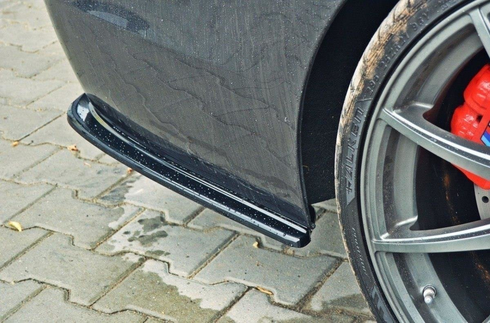 REAR SIDE SPLITTERS for BMW 5 M-Pack Sedan /Touring  F10/F11 (fits two double exhaust ends)
