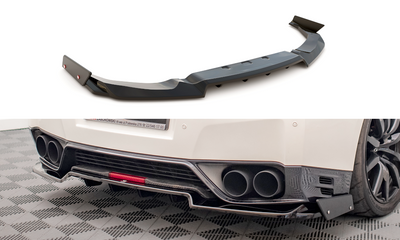 Rear Splitter + Flaps for Nissan GTR R35 Facelift